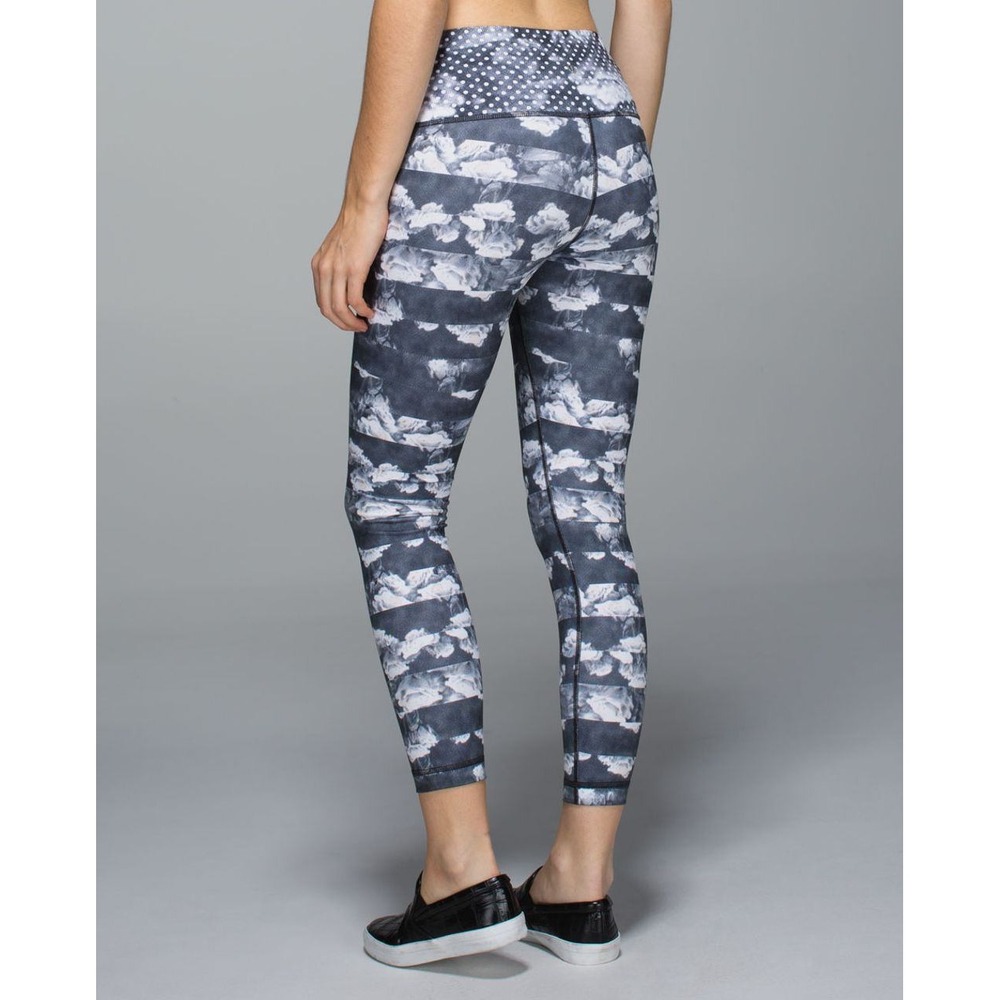 Lululemon High Times Pant Full-On Luon Dream Rose Stripe Leggings Size 4 W5H62S